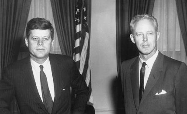 John F. Kennedy and Bud Wilkinson